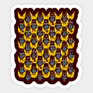 Gorillas & Bananas Sticker